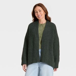 Universal Thread - Women's Open Stitch Cozy Cardigan - Universal Thre Gray